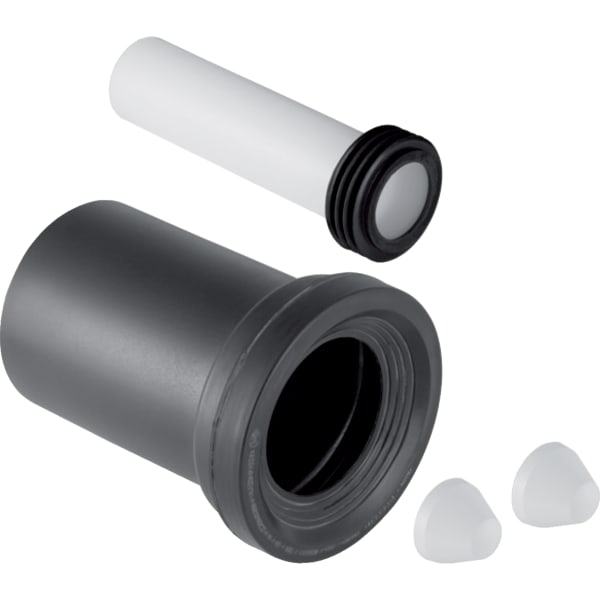 GEBERIT Odpadní připojovací sada Geberit pro závěsné WC, délka 18,5 cm chrom / Matný #152.422.46.1