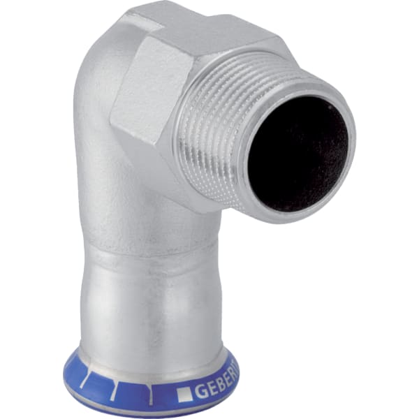 GEBERIT Přechodové koleno Geberit Mapress nerezová ocel 90° s vnějším závitem #33839