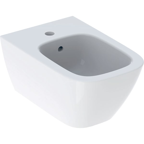 GEBERIT Smyle Square nástěnný bidet uzavřený keramický design #500.209.01.8 - bílá / KeraTect