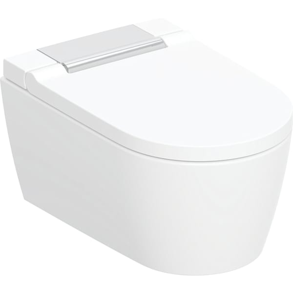 GEBERIT Kompletní závěsné WC Geberit AquaClean Sela WC keramika: bílá / KeraTect Designový kryt: pochromovaná lesklá #146.220.21.1