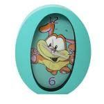 Dětský budík motiv pes, tyrkysový