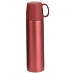 Termoska s hrnkem, 500 ml, červená