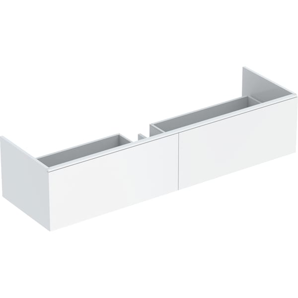 GEBERIT Skříňka pod umyvadlo Geberit Xeno² z minerálního materiálu, se dvěma zásuvkami Šedo-béžová / Lak matný #500.346.00.1