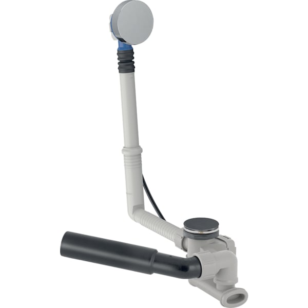 GEBERIT vanová odpadní souprava s otočným ovládáním, d52, délka 26 cm, se soupravou pro kompletaci Pochromovaná lesklá #150.520.21.6