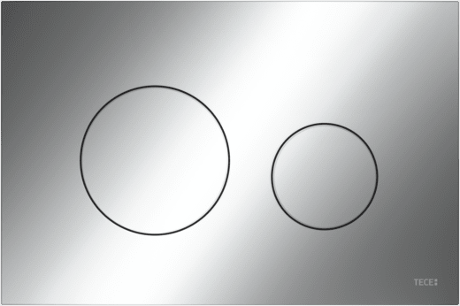 TECE TECEloop plastové dvoumnožstevní ovládací tlačítko pro WC, lesklý chrom 9240921