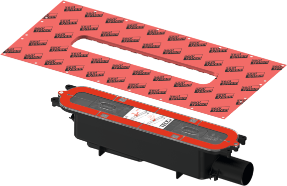 TECE TECEdrainprofile sifon "nízký", DN 50 boční odpad #673002