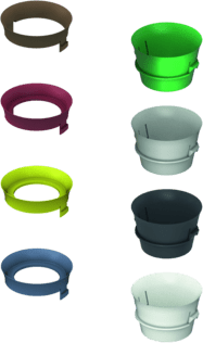 TECE sada redukčních kroužků TECE pro nádržky Uni a Base #9820337