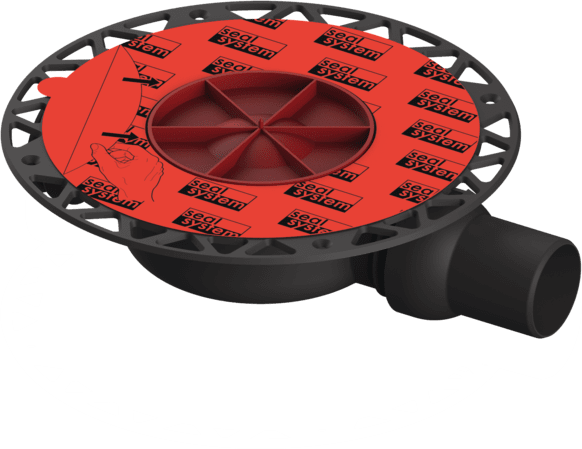 TECE Tělo podlahové vpusti TECEdrainpoint S, DN 50, se sníženou výškou, s univerzální přírubou a těsněním Seal System #3601400