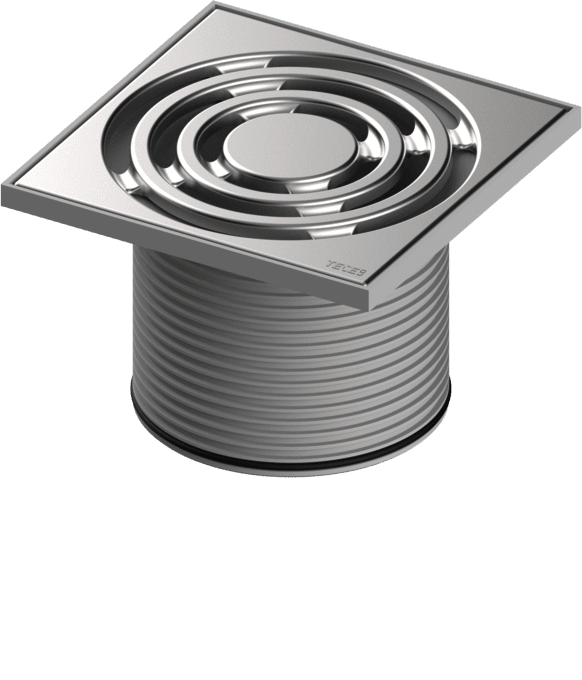 TECE TECEdrainpoint S plastový nástavec, 150 mm, včetně designové mřížky #3660003