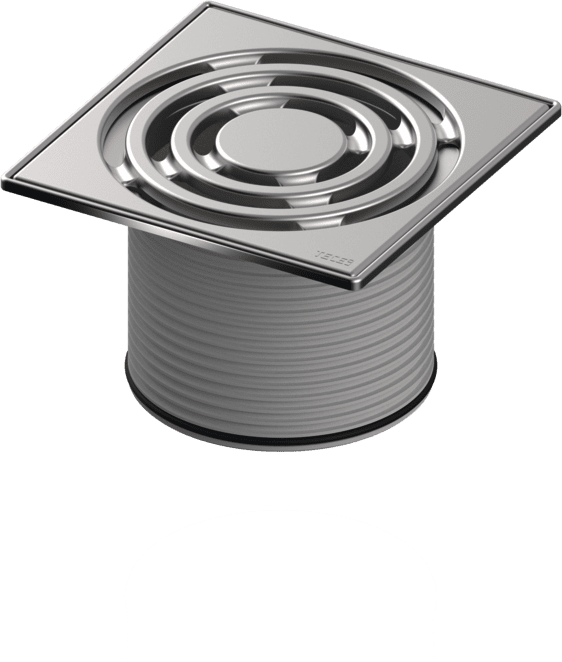 TECE TECEdrainpoint S plastový nástavec, 150 mm, včetně designové mřížky #3660004