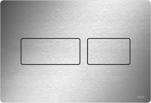 TECE Ovládací tlačítko TECEsolid pro dvoumnožstevní splachování, Kartáčovaná nerezová ocel #9240430