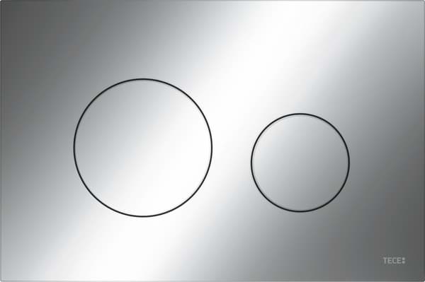 TECEloop Plastová ovládací tlačítka splachování , lesklý chrom, systém dvoumnožstevního splachování 9240626