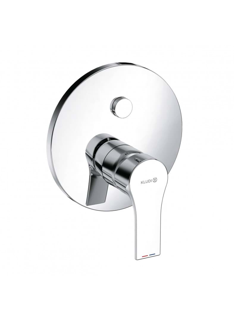 KLUDI Skrytá jednopáková vanová a sprchová baterie PUSH & SWITCH #486630565 - Chrom