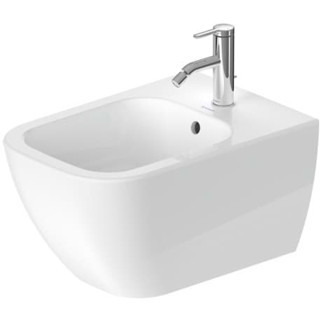 DURAVIT Závěsný bidet 225815 Design by sieger design #2258151300 - Barva 00, Bílá Vysoký lesk, Počet otvorů pro armaturu na jednom umyvadle: 1 365 x 540 mm