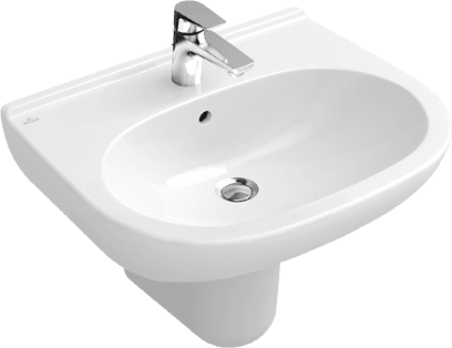 VILLEROY BOCH Umyvadlo O.novo, 550 x 450 x 200 mm, bílá Alpine CeramicPlus, bez přepadu #516056R1