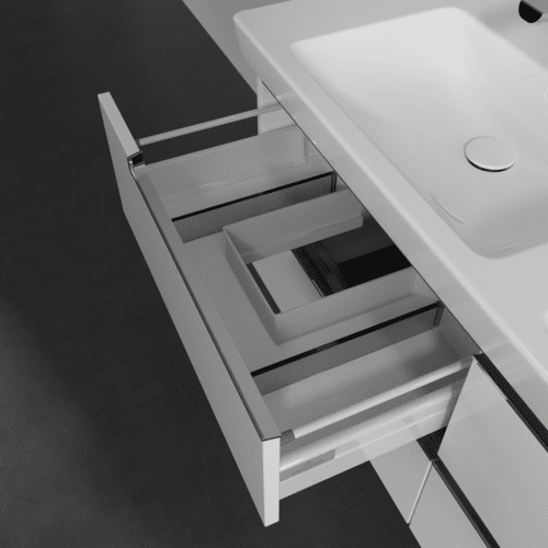 VILLEROY BOCH Subway 2.0 Vanity unit, 4 zásuvky, 1287 x 520 x 449 mm, lesklá bílá #A69910DH, obrázek 7