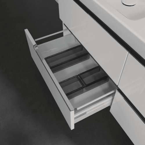 VILLEROY BOCH Subway 2.0 Vanity unit, 4 zásuvky, 1287 x 520 x 449 mm, lesklá bílá #A69910DH, obrázek 6