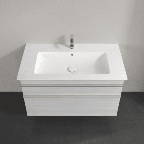 VILLEROY BOCH Venticello toaletní stolek, 2 zásuvky, 953 x 590 x 502 mm, Bílé dřevo / Bílé dřevo #A92601E8, obrázek 4