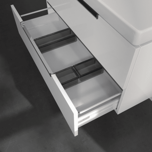 VILLEROY BOCH Subway 2.0 Vanity unit, 2 zásuvky, 987 x 520 x 449 mm, lesklá bílá #A69710DH, obrázek 6