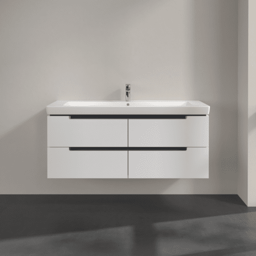VILLEROY BOCH Subway 2.0 Vanity unit, 4 zásuvky, 1287 x 520 x 449 mm, lesklá bílá #A69810DH, obrázek 3