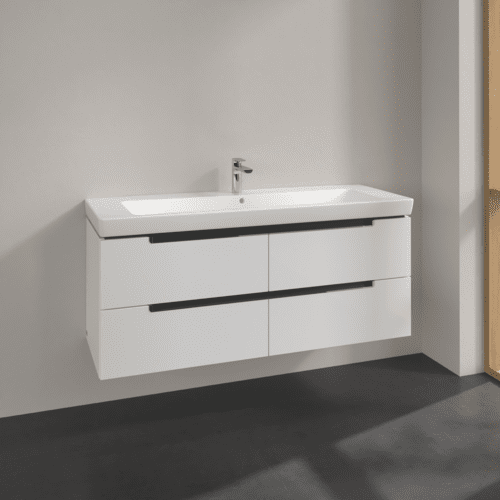 VILLEROY BOCH Subway 2.0 Vanity unit, 4 zásuvky, 1287 x 520 x 449 mm, lesklá bílá #A69810DH, obrázek 2