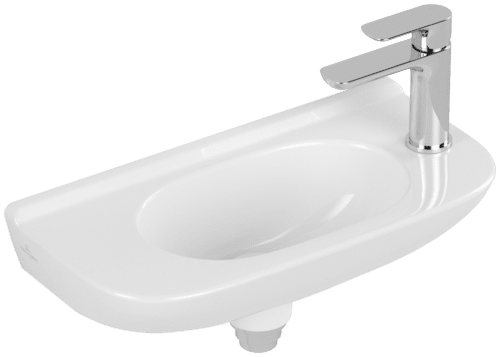 VILLEROY BOCH Umyvadlo O.novo Compact, 500 x 250 x 175 mm, bílé Alpine, bez přepadu #53615101