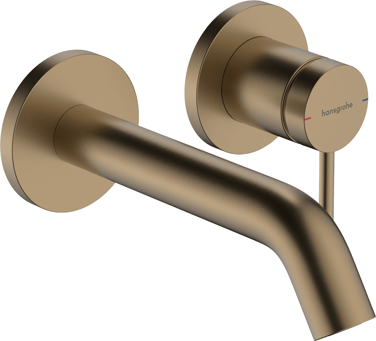 HANSGROHE Tecturis S umyvadlová baterie podom., s výpustí, 2-otv., EcoSmart #73350140 - kartáčovaný bronz