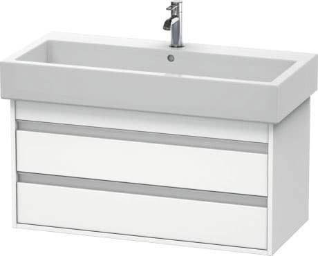 DURAVIT Závěsná skříňka pod umyvadlo KT6638 Design by Christian Werner #KT663802222 - Barva M07, Beton šedá Matná Dekor 950 x 440 mm
