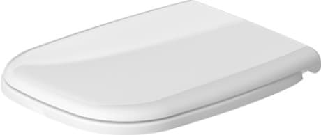 DURAVIT WC sedátko 006731 Design by sieger design #0067310000 - barva 00, bílý vysoký lesk, barevný závěs: nerezová ocel 360 x 430 mm