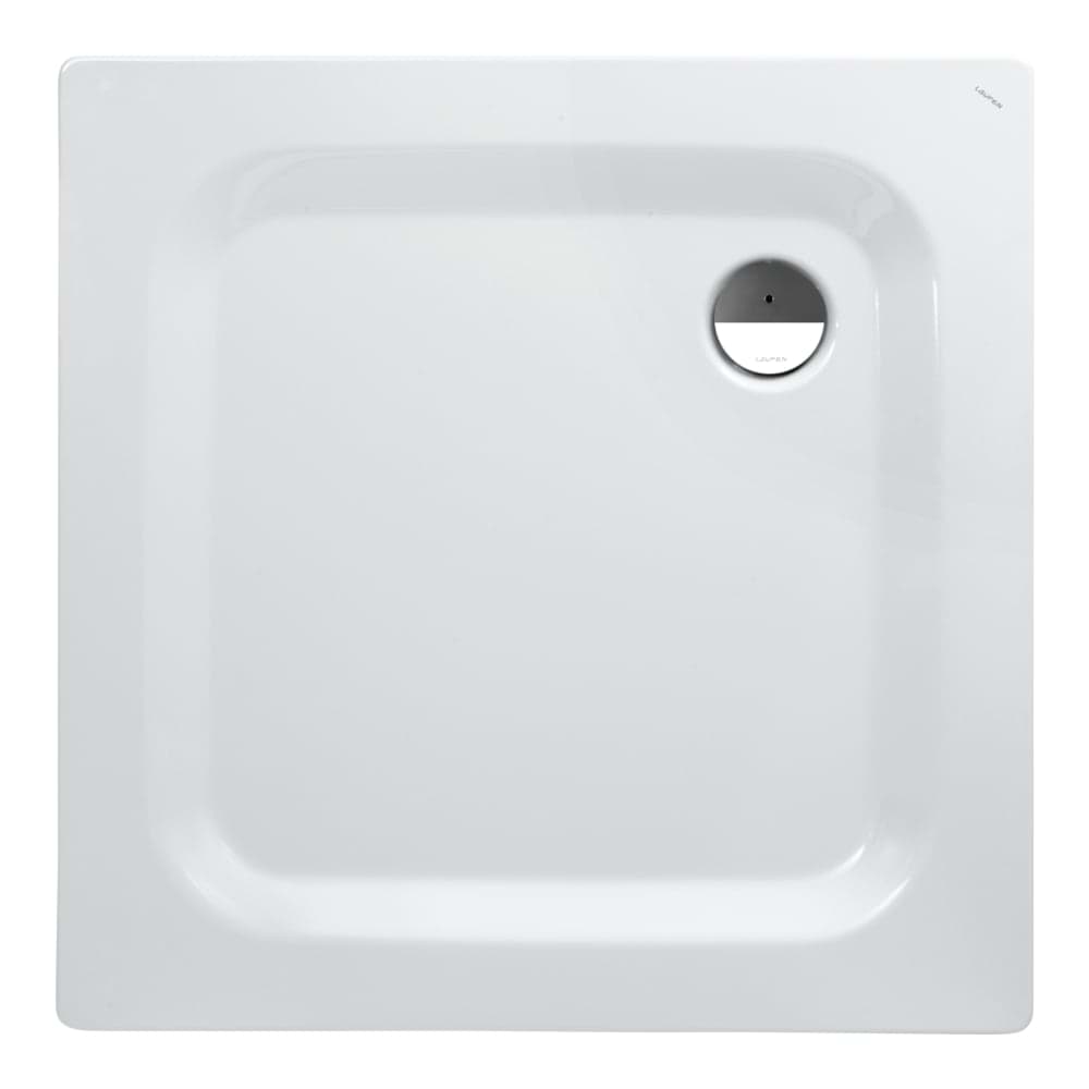 LAUFEN PLATINA Ocelová sprchová vanička 1000 x 1000 x 25 mm #H2150040000401 - 000 - Bílá