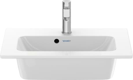 DURAVIT Umyvadlo Compact 234263 Design by Philippe Starck #23426332001 - p Barva 00, Bílá Vysoký lesk, Počet míst pro mytí: 1 Uprostřed, Počet otvorů pro armaturu na jednom umyvadle: 1 Uprostřed 630 x 400 mm