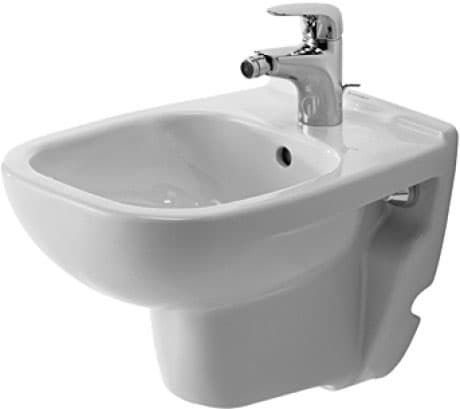 DURAVIT Závěsný bidet Compact 223715 Design by sieger design #22371500002 - Barva 00, Počet otvorů pro armaturu na jednom umyvadle: 1 350 x 480 mm