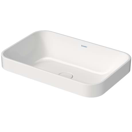 DURAVIT Umyvadlová mísa 235960 Design by sieger design #2359606100 - • Barva 00, Bílá Vysoký lesk, Počet míst pro mytí: 1 Uprostřed, Glazovaná zadní stěna: Ano 600 x 400 mm