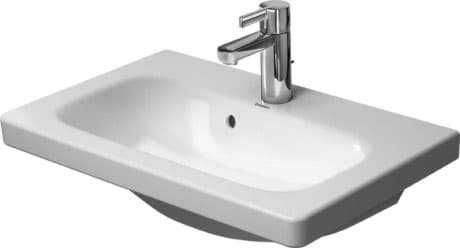 DURAVIT Umyvadlo Compact 233763 Design by Matteo Thun & Antonio Rodriguez #2337630000 - p Barva 00, Bílá Vysoký lesk, Počet míst pro mytí: 1 Uprostřed, Počet otvorů pro armaturu na jednom umyvadle: 1 Uprostřed 635 x 400 mm