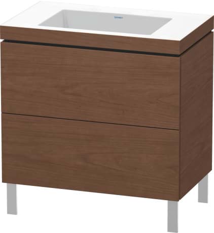 DURAVIT c-bonded set stojící LC6937 N/O Design by Christian Werner #LC693701313 - Barva M07, Beton šedá Matná Dekor, Prvky v setu: Umyvadlo c-bonded, Objednací č.: 2640800079 800 x 480 mm