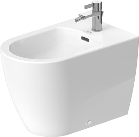 DURAVIT Stojící bidet 229810 Design by Philippe Starck #22981000001 - Barva 00, Bílá Vysoký lesk, Počet otvorů pro armaturu na jednom umyvadle: 1 370 x 600 mm