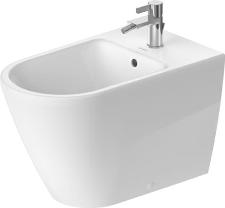DURAVIT Stojící bidet 229410 Design by Bertrand Lejoly #22941000001 - Barva 00, Bílá Vysoký lesk, Počet otvorů pro armaturu na jednom umyvadle: 1 370 x 650 mm