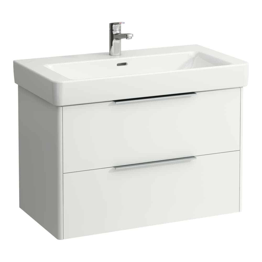 LAUFEN BASE Skříňka pod umyvadlo, 2 zásuvky, pro umyvadlo H813965 810 x 440 x 530 mm #H4023921102601 - 260 - Bílá mat