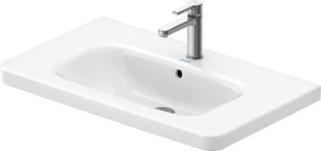 DURAVIT Umyvadlo 232080 Design by Matteo Thun & Antonio Rodriguez #23208000001 - p Barva 00, Bílá Vysoký lesk, Počet míst pro mytí: 1 Uprostřed, Počet otvorů pro armaturu na jednom umyvadle: 1 Uprostřed, Přepad: Ano 800 x 480 mm