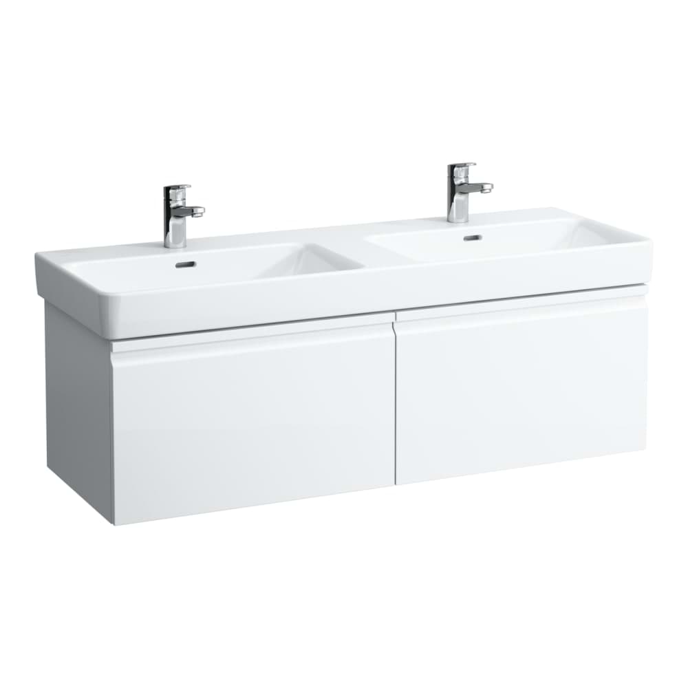 LAUFEN PRO S Skříňka pod umyvadlo a systémem softclose, pro umyvadlo H814968, se dvěma zásuvkami 1260 x 450 x 390 mm #H4835710964631 - 463 - Bílá