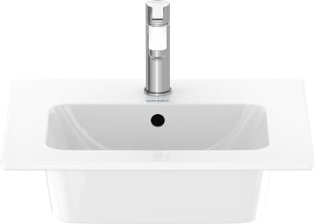 DURAVIT Umyvadlo 233653 Design by Philippe Starck #23365332601 - p Barva 00, Bílá Vysoký lesk, Počet míst pro mytí: 1 Uprostřed, Počet otvorů pro armaturu na jednom umyvadle: 1 Uprostřed 530 x 430 mm