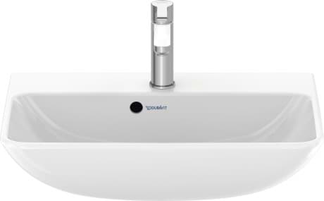 DURAVIT Umyvadlo Compact 234360 Design by Philippe Starck #2343600000 - p Barva 00, Bílá Vysoký lesk, Počet míst pro mytí: 1 Uprostřed, Počet otvorů pro armaturu na jednom umyvadle: 1 Uprostřed 600 x 400 mm