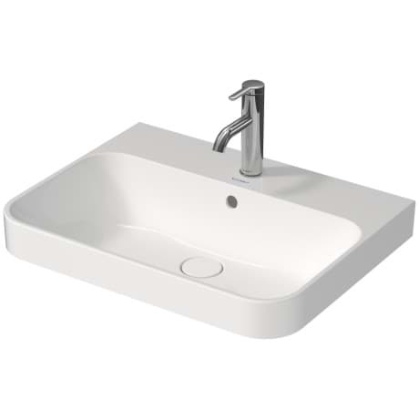 DURAVIT Umyvadlová mísa 236060 Design by sieger design #23606000601 - p Barva 00, Bílá Vysoký lesk, Počet míst pro mytí: 1 Uprostřed, Počet otvorů pro armaturu na jednom umyvadle: 1 Uprostřed 600 x 460 mm