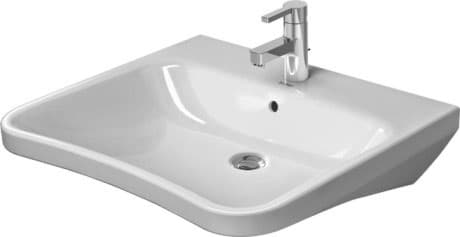 DURAVIT Umyvadlo Vital 232965 Design by Matteo Thun & Antonio Rodriguez #23296500001 - p Barva 00, Bílá Vysoký lesk, Obdélníkový, Počet míst pro mytí: 1 Uprostřed, Počet otvorů pro armaturu na jednom umyvadle: 1 Uprostřed 650 x 570 mm