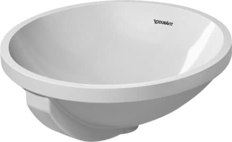 DURAVIT Vestavné umyvadlo 046840 Design by Prof. Frank Huster #0468400022 - • Barva 00, Provedení umyvadla: Vestavná zdola, Bílá Vysoký lesk Ø 430 mm