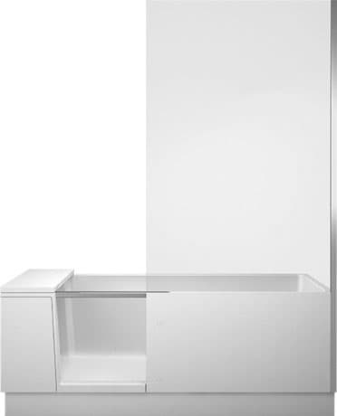 DURAVIT Vana s dvířky 700404 Design by EOOS #700404000000000 - Barva 32, Čiré sklo 1700 x 750 mm