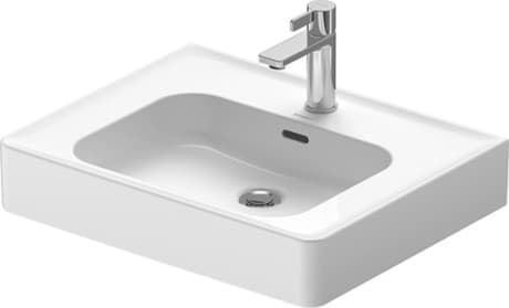 DURAVIT Umyvadlo 237760 Design by Philippe Starck #23776000001 - p Barva 00, Bílá Vysoký lesk, Počet míst pro mytí: 1 Uprostřed, Počet otvorů pro armaturu na jednom umyvadle: 1 Uprostřed, Přepad: Ano 600 mm