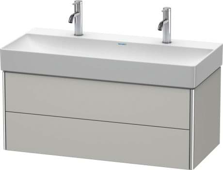 DURAVIT Závěsná skříňka pod umyvadlo XS4163 Design by Kurt Merki Jr. #XS416303838 - Barva M07, Beton šedá Matná Dekor 984 x 460 mm