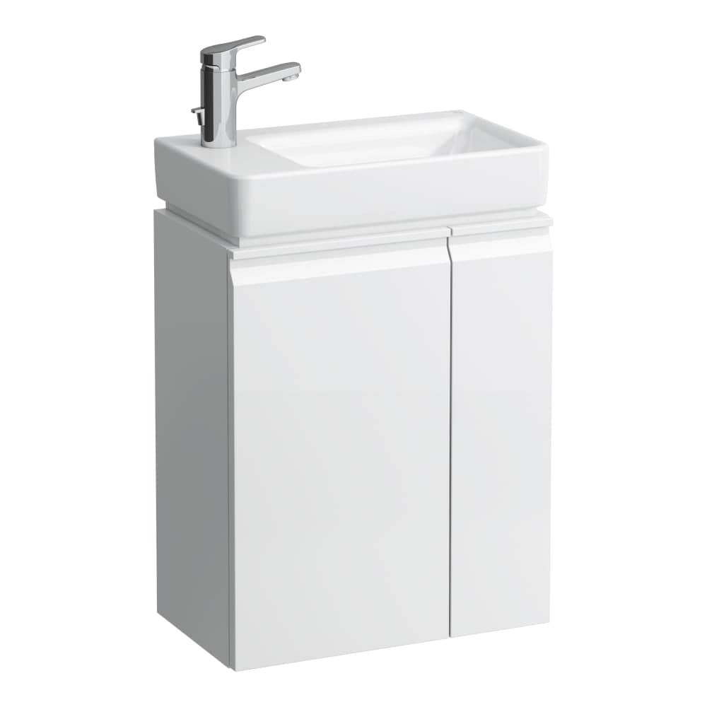 LAUFEN PRO S Skříňka pod umyvadlo, závěsy dvířek vlevo, poličky vpravo pro asymetrické levé umyvadlo H815955 470 x 275 x 605 mm #H4830010954801 - 480 - Grafit mat
