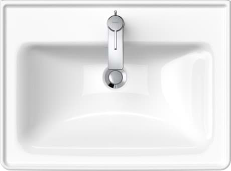 DURAVIT Umyvadlo 236765 Design by Bertrand Lejoly #23676500001 - p Barva 00, Bílá Vysoký lesk, Počet míst pro mytí: 1 Uprostřed, Počet otvorů pro armaturu na jednom umyvadle: 1 Uprostřed 650 x 480 mm
